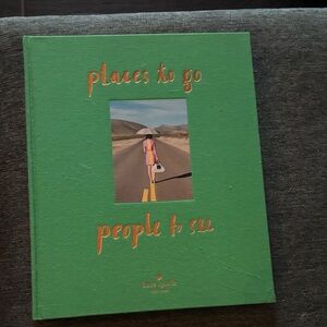 Green 'Places to Go People to See' Book Kate spade